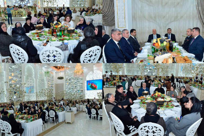 Şəhid ailələrinə və qazilərə iftar süfrəsi açılıb