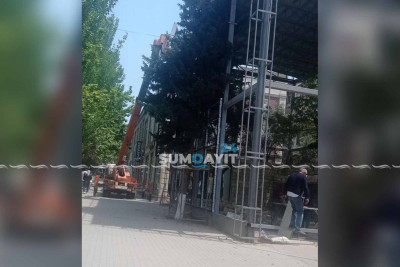 Səkinin üzərində obyektin tikilməsinə icazə verildi