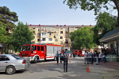 Yaşayış binasında baş vermiş yanğın - TƏFƏRRÜATLAR