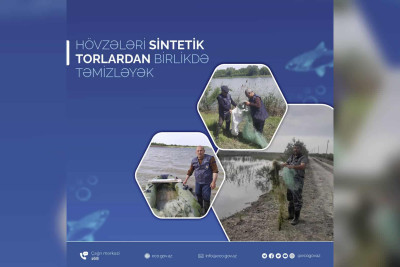 Sumqayıt akvatoriyası sintetik torlardan təmizlənib