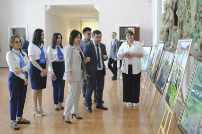 Ümummilli lider Heydər Əliyevin 100 illiyinə həsr olunmuş rəsm sərgisi təşkil olunub