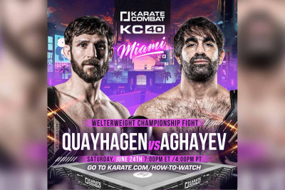 Rafael Ağayev "Karate Combat"da çempionluq kəməri uğrunda mübarizə aparacaq