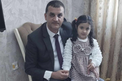 Şəhid Qəzənfər Mütəllimovun qızı doğum günündə ziyarət edilib
