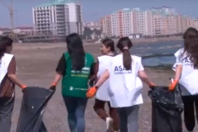 Coratın dəniz sahili tullantılardan təmizlənib