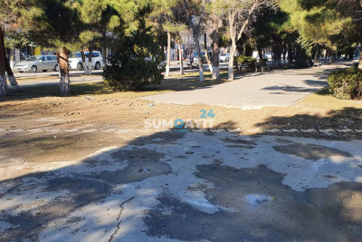 İstirahət guşəsində inşası dayandırılmış obyekt yenidən tikilir