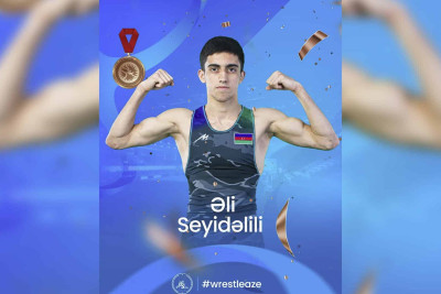 Gənc güləşçimiz Avropa çempionatında medal qazanıb