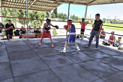Gənc boksçular yoldaşlıq görüşündə iştirak ediblər