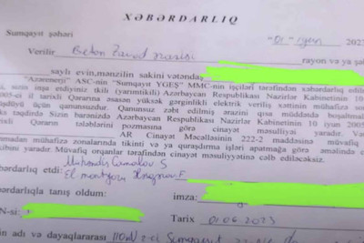 "Beton zavod" sakinləri evlərindən çıxarılırlar? - AÇIQLAMA