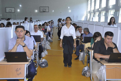 Sumqayıtda direktorluğa namizədlər üçün imtahan keçirilib