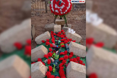 İdman zalında ölən 7 yaşlı Fəridin məzarı - FOTO