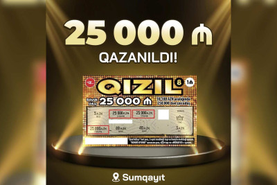 Həmşəhərlimiz lotereyada 25 min udub