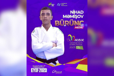 Gəncimiz Avropa Yay Olimpiya Festivalının bürünc medalını qazanıb