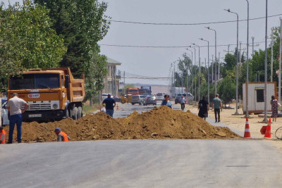 Sürücülərin nəzərinə: Saray-Novxanı yolunda təmir işləri görülür