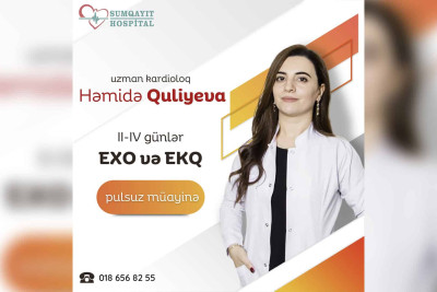 “Sumqayıt Hospital”da pulsuz EXO və EKQ müayinələri aparılacaq