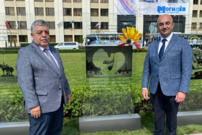 Sumqayıtın nümayəndə heyəti Belarusda qardaşlaşmış şəhərlər xiyabanının açılışında olub