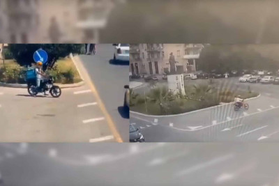 Sumqayıtda qaydaları pozan mopedlərin videosu yayılıb