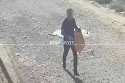 Həyət evindən oğurluq edən şəxs kameraya düşüb