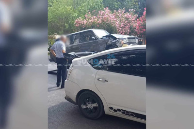Sumqayıtda avtomobil sərnişin avtobusuna çarpılıb