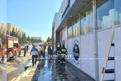 “Emay” şirniyyat evində yanğın olub