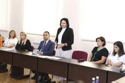 11 nömrəli məktəbdə şəhid xanımları ilə görüş təşkil olunub