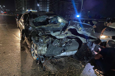 Sürət həddini aşan xanım sürücü qəza törədib
