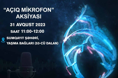 Sumqayıtda “Açıq mikrofon” aksiyası təşkil olunacaq