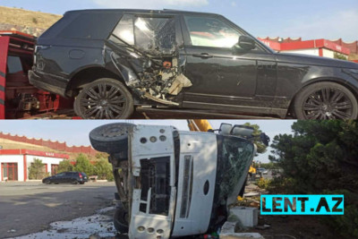 Sarayda aşan zibil maşını “Range Rover”lə toqquşubmuş – TƏFƏRRÜATLAR