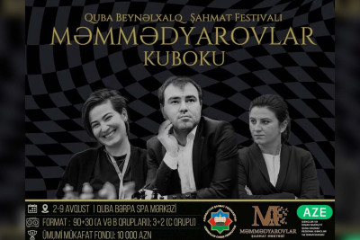 Mükafat fondu 10 min manat olan beynəlxalq şahmat festivalı start götürüb