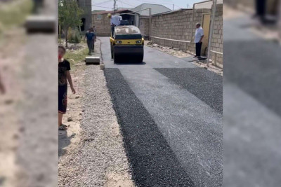 Şəhidlərin adını daşıyan küçələr asfaltlanıb