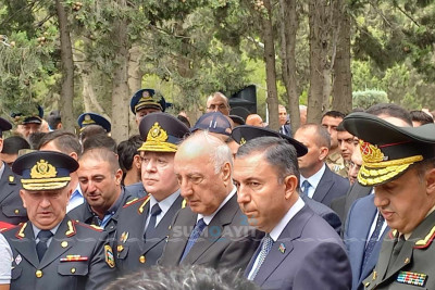 Şəhid polis serjantı Ramil Şirinov torpağa tapşırılıb