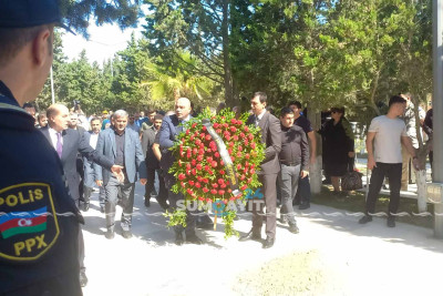 Sumqayıtda şəhidimizin dəfn mərasimi keçirilib