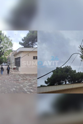 Yüksək gərginlikli kabel insanları qorxuda saxlayır