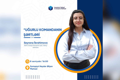 Gənclərin nəzərinə: liderlik bacarıqlarını inkişaf etdirməyə imkan yaradan seminar təşkil olunacaq