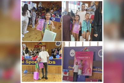 Kiçik yaşlı gimnastlarımız yarışda uğur qazanıblar