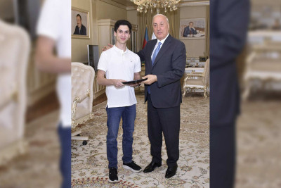 Şəhər rəhbəri “Murov qartalı” şəhid Raquf Orucovun oğlunu təbrik edib