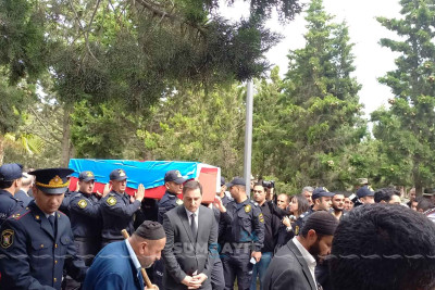 Şəhid polis Asim Camalzadə Sumqayıtda dəfn edilib