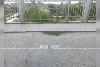 “Saray” körpüsü qəzalı vəziyyətdədir