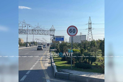 Sülh küçəsi boyunca sürət həddi endirilib