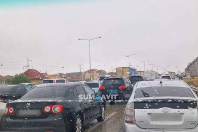 Leysan Bakı-Sumqayıt yolunda uzun tıxaca səbəb olub