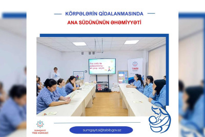 Yeni ana olan valideynlərə maarifləndirici təlim keçirilib