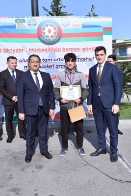 Şagirdlər arasında kros yarışı təşkil olunub