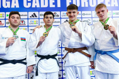 Yeniyetmə cüdoçumuz Avropa kubokunun medalına sahib olub