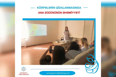 Səhiyyə işçisi gənc analara maarifləndirici tədbir keçirib