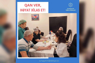 150-dən çox tibb işçisi qanvermə aksiyasına qatılıb