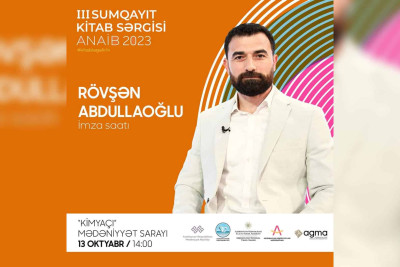 Yazıçı Rövşən Abdullaoğlu oxucularla görüşə gəlir