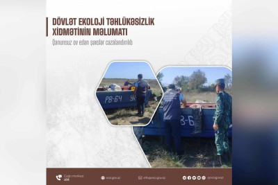 Qanunsuz ov edən Sumqayıt sakini cəzalandırılıb