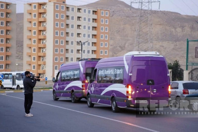 Sumqayıtdan bir neçə ailə Laçına yola salınıb
