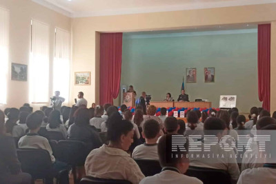 Sumqayıt məktəblilərinə hərəkətin təhlükəsizliyindən bəhs edilib