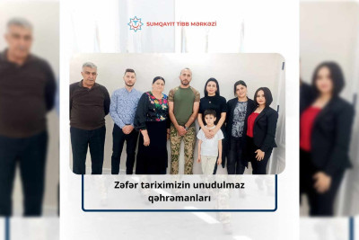 Tibb işçiləri qazinin səhhəti ilə maraqlanıblar