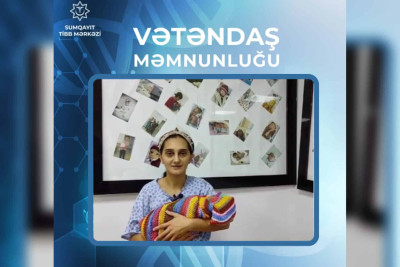 Sumqayıt Perinatal Mərkəzi aşağı çəkili körpəni sağaldıb